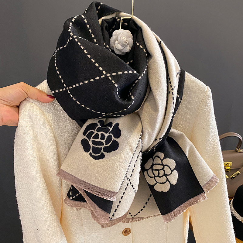 Winter Sjaal Dames Luxe Bloeme - Woven Scarf Blanket recensie en prijs