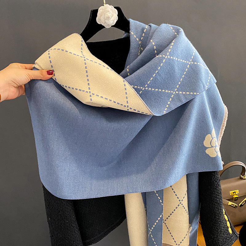 Winter Sjaal Dames Luxe Bloeme - Woven Scarf Blanket recensie en prijs